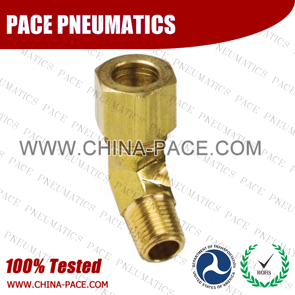 Forged 45°Male Elbow Brass Compression Fittings, Air compression Fittings, Brass Compression Fittings, Brass pipe joint Fittings, Pneumatic Fittings, Air Fittings, Pneumatic connectors, Air Connectors, pneumatic Components